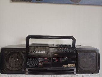 Sharp WQ 354 radiomagnetofon retro 2 kazeťák