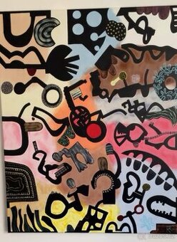 Obraz abstrakce 110x80 cm