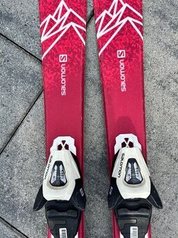 Dětské lyže Salomon + hůlky + lyžařské boty - 1