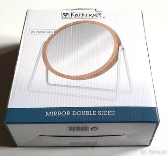 kosmetické zrcátko s kovovým stojánkem 17cm