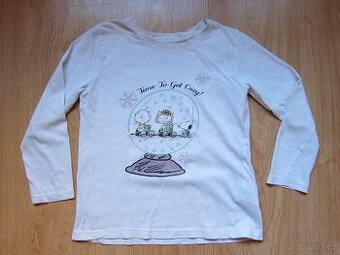 Dívčí tričko s dlouhými rukávy vel. 134/140