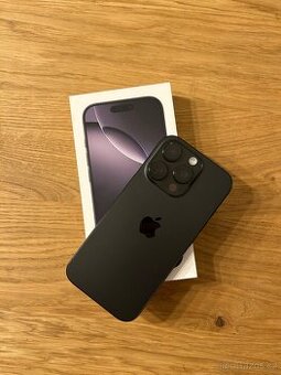 iPhone 16pro, černý titan, 256gb