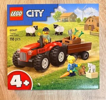 Lego City 60461 Červený traktor s přívěsem a ovcemi