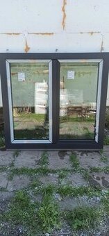 Nové okno 3x sklo,7komor,antracit strukturovaný 138,5x143cm
