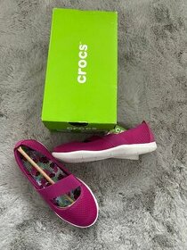 krasne baleriny crocs 36/37
