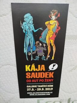 Kája Saudek - leták Od Aut po Ženy, jako nový