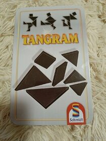 Tangram logická hra - plechová krabička