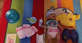 Baby Born panenka chlapeček + kolébka Baby Annabel kolébka
