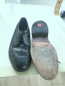 Pánské ručně dělané boty z U.S.A. typu Oxford z 1980. - 1