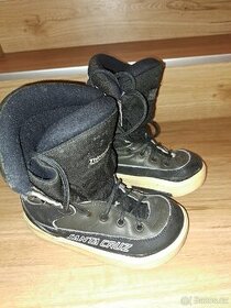 Dětské freeride snowboardové boty Santa Cruz, vel. EUR 32
