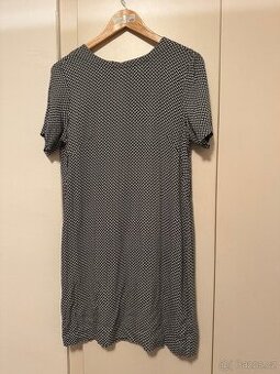 Minišaty s černobílým vzorem, H&M, vel. 38 - 1