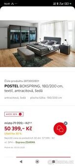 NOVÁ POSTEL BOXPRING 180x200 - 1