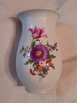 Míšeň,Meissen - malovaná porcelánová váza - 1