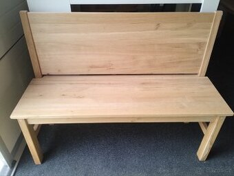 Lavice dub masiv 120 cm - 1