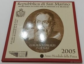 Pamětní mince 2 euro San Marino 2005 G. Galilei