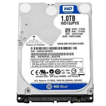 Pevný disk WD 1TB pro notebook