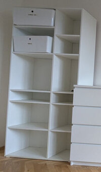 IKEA VIHALS policový díl s 10 policemi 200cm