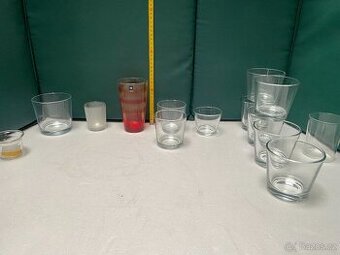 Sada kreativních sklenic – výroba svíček nebo na pití (14 ks
