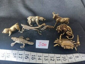 Kovové miniatury, figurky zvířat 2