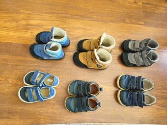 Dětské barefoot boty, zimní boty, celoroční, sandálky - kůže