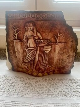 Umělecká vypalovaná keramická váza - 1