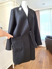 Černý kabát Montecristo XL 10 % vlna 5 % viskoza