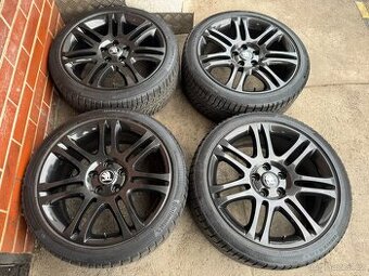 Alu 18" 5x112 škoda THEMISTO BLACK SUP2 zimní 88% , TOP