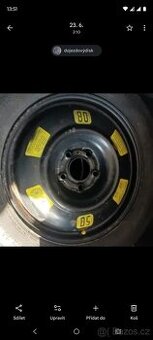 Opel Combo E 16 5x108 uzká rezerva pneu disk také na dobírk