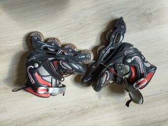 In - line brusle dětské, stavitelná vel. 33-35