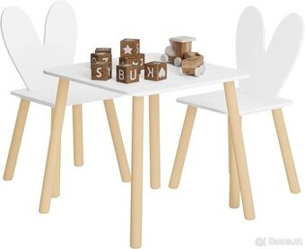 Nový dětský set, stoleček a 2 židle
