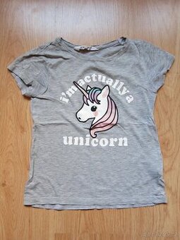 Dívčí tričko s krátkým rukávem vel.122/128