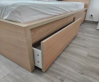 2x IKEA MALM šuplíky - úložný prostor pod postel