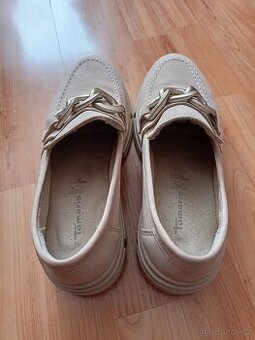 POLOBOTKY DÁMSKÉ zn.TAMARIS - jako nové, kožené