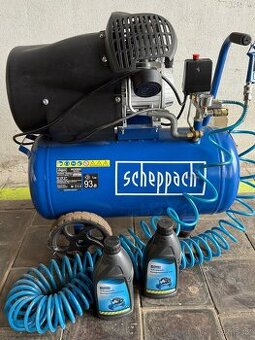 Kompresor Sheppach 50l+kompresorovy olej