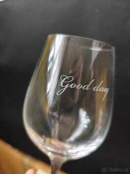 Sada 3× vinné sklenice Stölzle Lausitz s gravírem – kvalitní