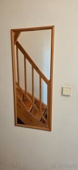 Dřevěné nástěnné zrcadlo 40x97cm – masiv (borovice/smrk)
