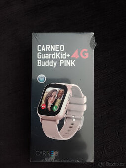 Dětské chytré hodinky Carneo GUARDKID+ 4G Buddy - růžové