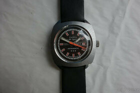 Staré funkční,zachovalé mech.hodinky Ruhla Sport de luxe - 1