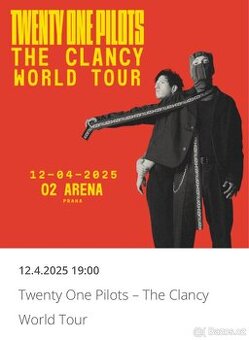 Twenty One Pilots – The Clancy World Tour VIP VSTUPENKY
