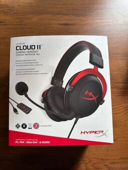 Herní sluchátkový set - HyperX Cloud II Red