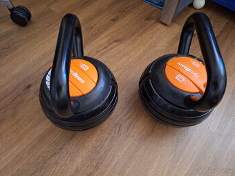 2× Nastavitelný kettlebell GymBeam 3,4–18 kg