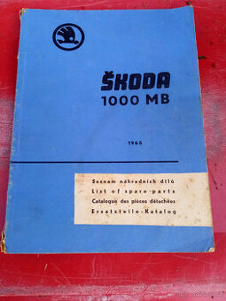 seznam náhradních dílů škoda 1000MB 1965 - 1