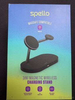 Spello 3in1 bezdrátová nabíječka s podporou uchycení MagSafe