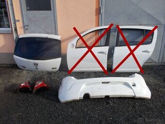 Zadní nárazník, dveře, světla Sandero 08-12