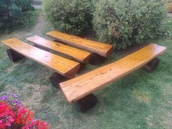 Zahradní lavička akát - dub