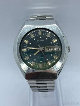 Slava USSR mechanické hodinky – 26 kamenů, den a datum