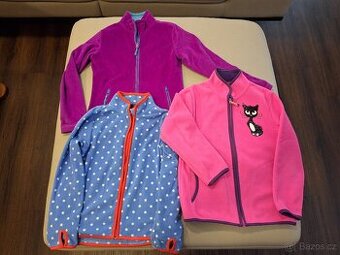 Mikiny fleec 134/140/146 zn. Tchibo, Wolf, Lewro