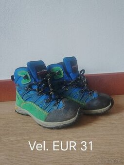 Turistické boty, kotníkové s Vibram HiTex vel. 31