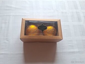 Zlaté vánoční baňky VITBIS 2ks