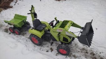 Šlapací traktůrek s vlekem a příslušenstvím - 1